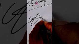 How To Sign Letter A Signature A 😃👍 singnature simple art shorts [upl. by Heimer]