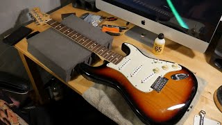 How To Replace Pickguard on Fender Stratocaster [upl. by Nirda]