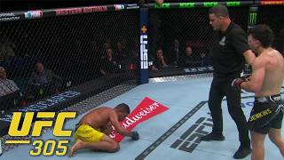 Herbert Burns unable to get back up after onslaught from Jack Jenkins fight ends in TKO  ESPN MMA [upl. by Bobker]