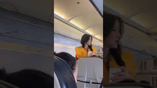 Safety vietjet air pramugari cabincrew flightattendant aviation vietjetair [upl. by Isabea]