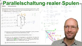 Widerstand und Induktivität von zwei parallel geschalteten Spulen aus Strom und Spannung ausrechnen [upl. by Larson413]