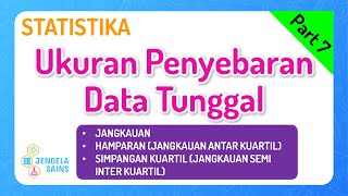 Statistika Matematika Kelas 12 •Part 7Ukuran Penyebaran Data Jangkauan Hamparan Simpangan Kuartil [upl. by Kitchen92]