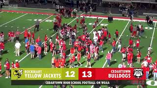 FOOTBALL Cedartown Bulldogs vs Rockmart Yellow Jackets [upl. by Cassil]