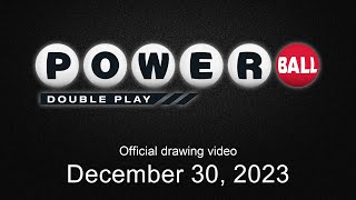 Powerball Double Play drawing for December 30 2023 [upl. by Nelram]