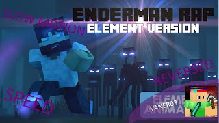 ENDERMAN RAP in SLOW MOTION NORMAL SPED UP x100 x150 x250 x400 x700 x1000 and REVERSED [upl. by Norvol]