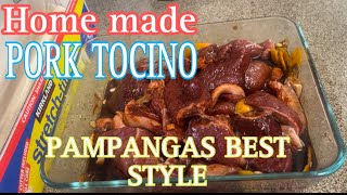 HOW TO MAKE PAMPANGAS BEST PORK TOCINO [upl. by Notnirt]