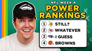 Our Week 4 POWER RANKINGS [upl. by Susanetta24]