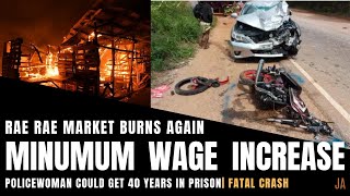 JAMAICA NEWS FEB 23 2022  RAE RAE BURNS DOWN  WAGE INCREASE  POLICE COULD GET 40 YEARS IN PRISON [upl. by Isla]