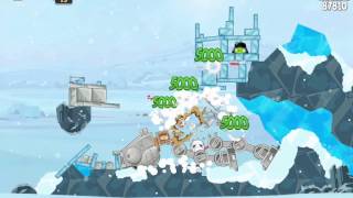 Angry Birds Star Wars 38 Hoth 3Star Walkthrough [upl. by Belac]