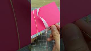 Bookbinding Practice  Binding Stitching [upl. by Hijoung]