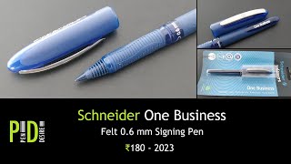 Schneider One Business Bold Signing Roller Pen  an INR 180 pen  618 [upl. by Yand798]