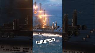 DF17 Missile launch in Modern Warships shorts [upl. by Niliak242]