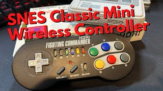 SNES Classic Mini Hori Fighting Commander Wireless Controller Review 2024 [upl. by Snowman]