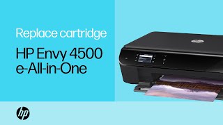 Replace Ink Cartridge  HP Envy 4500 eAllinOne Printer  HP Support [upl. by Merwin248]