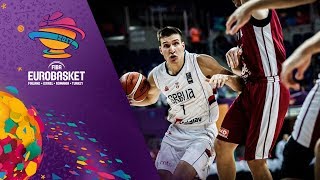 Serbia v Latvia  Highlights  FIBA EuroBasket 2017 [upl. by Adriell]