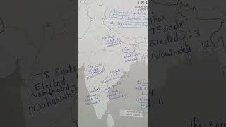 Bicameralism In India 🇮🇳✨️ youtubeshorts youtube youtubeshort upsc upscpreparation mapwork [upl. by Yenot775]