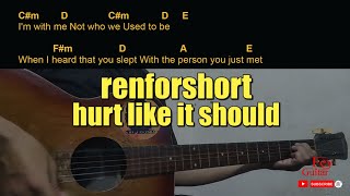 renforshort  hurt like it should Guitar Chords cover [upl. by Eadwine]