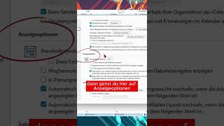 In Outlook Kalenderwochen anzeigen [upl. by Aubrey637]