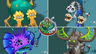 Mirror Bone Island  All Monsters Sounds amp Animations  My Singing Monsters [upl. by Niveg]