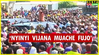 Ruto BLOCKED by Gen Z at Nakuru Bus Park  Listen to his Angry speech today [upl. by Nahgem]