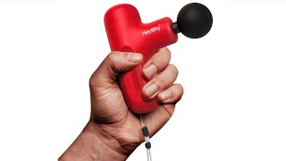 HEYCHY Cute X1 Mini Massager  Small and Powerful Travel Portable Massage Gun With 4 Included Heads [upl. by Airet]