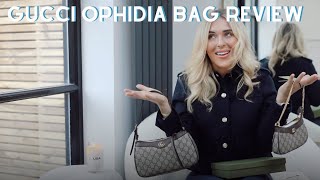 Gucci Ophidia Bag Unboxing Gucci Ophidia Small Bag vs Gucci Ophidia GG Mini Bag Review  Em Sheldon [upl. by Airetnahs]