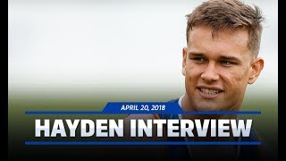 Kyron Hayden Interview April 20 2018 [upl. by Nyad]