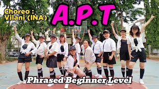 APT 2024 LINE DANCE amp TUTORIAL  CHOREO BY VILANI INA [upl. by Hitt63]