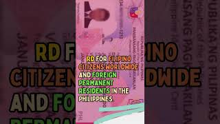 Philippines  National ID philippines eightytwoph shorts [upl. by Enyrb]