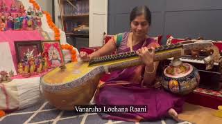 Varaveena Mridupani  Veena Mohanam Geetham  Geetham on Saraswati played on Veena [upl. by Segalman345]