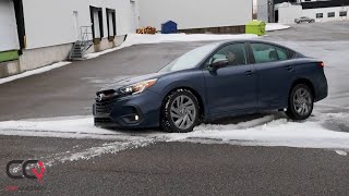 Subaru Legacy  Awd diagonal test on SNOW [upl. by Bevis539]