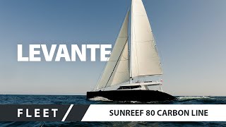 Sailing Catamaran Superyacht  Sunreef 80 Carbon Line LEVANTE [upl. by Adnawyek]