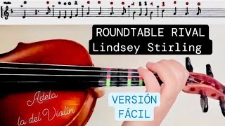 ROUNDTABLE RIVAL Lindsey Stirling  PARTITURA VIOLÍN  AUDIO [upl. by Atsillac743]