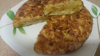 Tortilla de patatas con cebolla muy rica [upl. by Aeslehs126]