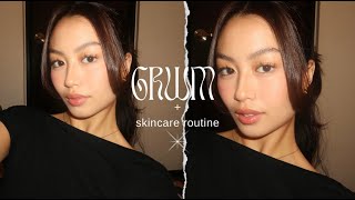 GRWM  UPDATED skincare routine for glowy dewy skin [upl. by Daniel]