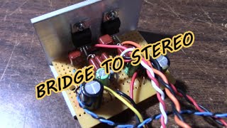 TDA2050 bridged amplifier converted to stereo [upl. by Gerardo]