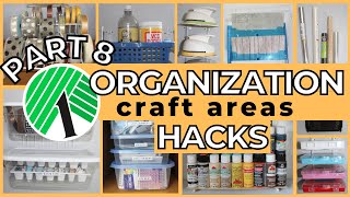 NEW Dollar Tree CRAFT AREA Organization HACKS [upl. by Anomas]