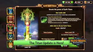 You Can Now Level Your Titans Totems and Titan Artifacts to Level 130 — Hero Wars Dominion Era [upl. by Nahamas461]