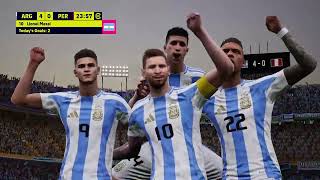 Argentina vs Peru FIFA World Cup 2026 Qualifiers Highlights  eFootball Gameplay [upl. by Belvia]