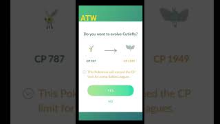 100IV cutiefly on first encounter 😎 and evolution shiny pokemongo rareshiny pokemon 100ivshiny [upl. by Eilloh269]