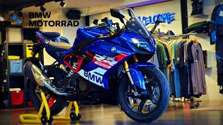 BMW G 310 RR New Blue Color Walkaround Review Cinematic [upl. by Uokes858]