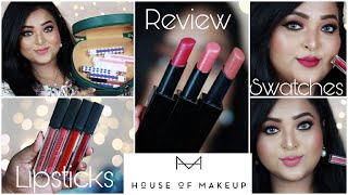 HOUSE OF MAKEUPGood on you hydra matte lipsticks Pout Potion liquid Lipsticks REVIEW amp SWATCHES [upl. by Sidoon504]