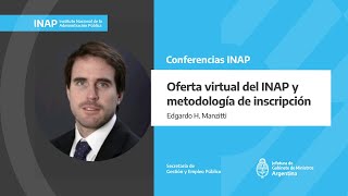 Oferta virtual del INAP y metodología de inscripción [upl. by Jotham]