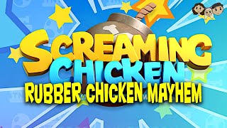 Screaming Chicken Ultimate Showdown Gameplay 1 Demo  RUBBER CHICKEN MAYHEM  3 Player [upl. by Alael]