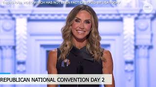 Lara Trump on assassination attempt on fatherinlaw gives 2024 election endorsement at RNC [upl. by Trenton164]