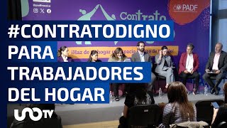 Lanzan campaña para formalizar condiciones laborales de las Personas Trabajadoras del Hogar [upl. by Yadrahs]