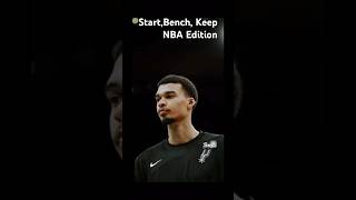 Start Bench Keep NBA Edition nba sports edit shorts fypシ゚viral fun basketball [upl. by Amak]