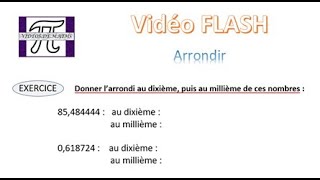 VidéoFLASH  Arrondir [upl. by Paddie]