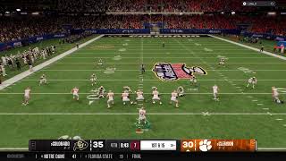 Buffs vs Clemson CFP Semis [upl. by Lek]