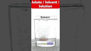 What is Solute Solvent amp Solution shorts mixtures [upl. by Tierell]